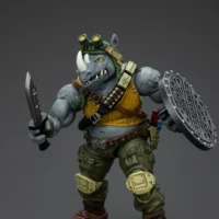 Action Figure - Rocksteady TMNT Nickelodeon 1 18 - JOYTOY Teenage Mutant Ninja Turtles rectangle image 5 Action Figure Rocksteady Tmnt Nickelodeon 1 18 Joytoy Teenage Mutant Ninja Turtles Rectangle Image 5