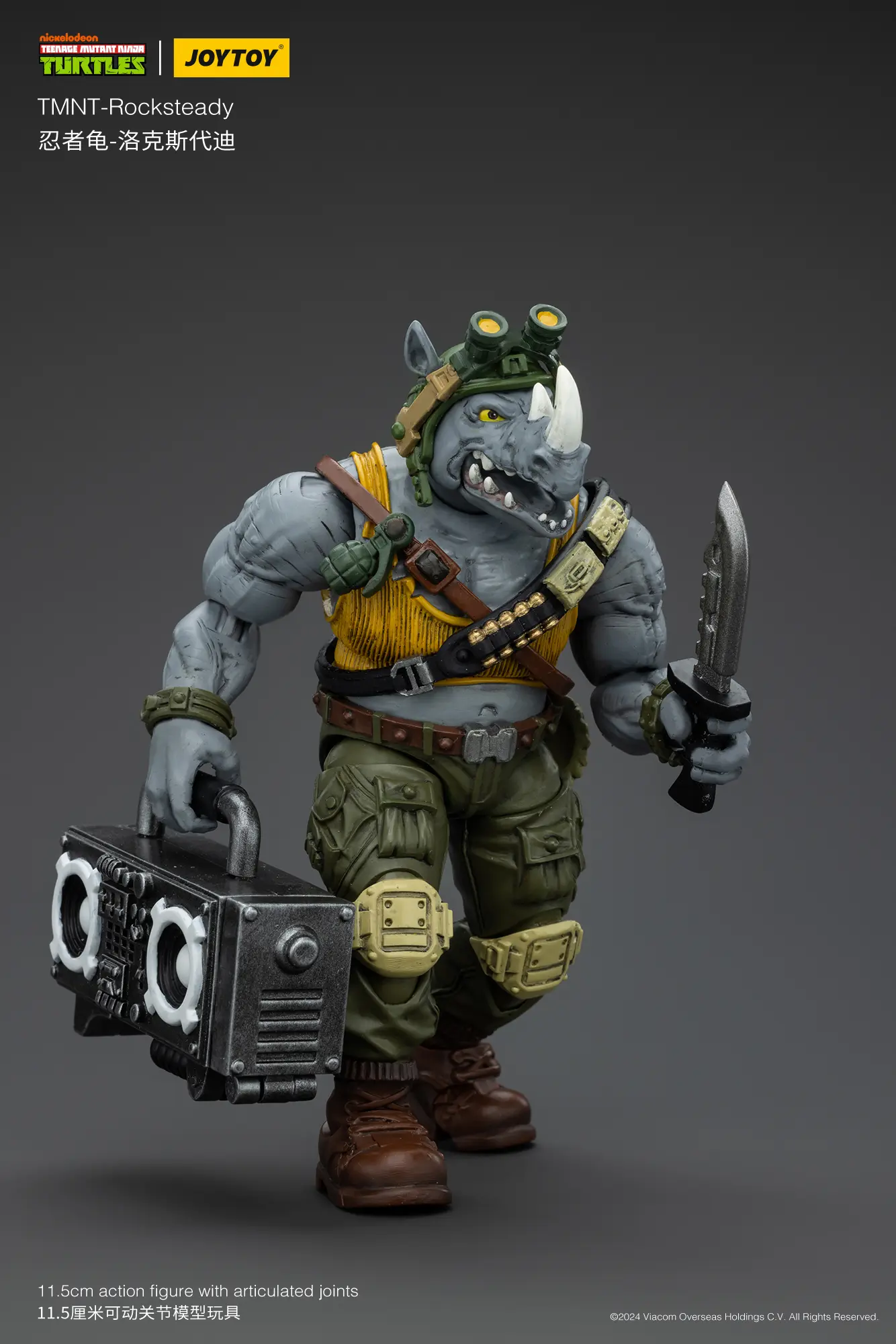 Action Figure - Rocksteady TMNT Nickelodeon 1 18 - JOYTOY Teenage Mutant Ninja Turtles rectangle image 7 Action Figure Rocksteady Tmnt Nickelodeon 1 18 Joytoy Teenage Mutant Ninja Turtles Rectangle Image 7