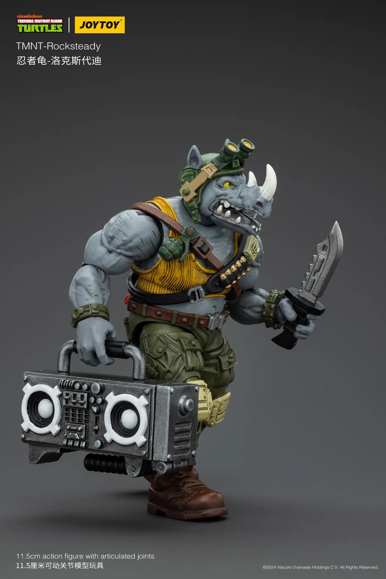 Action Figure - Rocksteady TMNT Nickelodeon 1 18 - JOYTOY Teenage Mutant Ninja Turtles rectangle image 8 Action Figure Rocksteady Tmnt Nickelodeon 1 18 Joytoy Teenage Mutant Ninja Turtles Rectangle Image 8