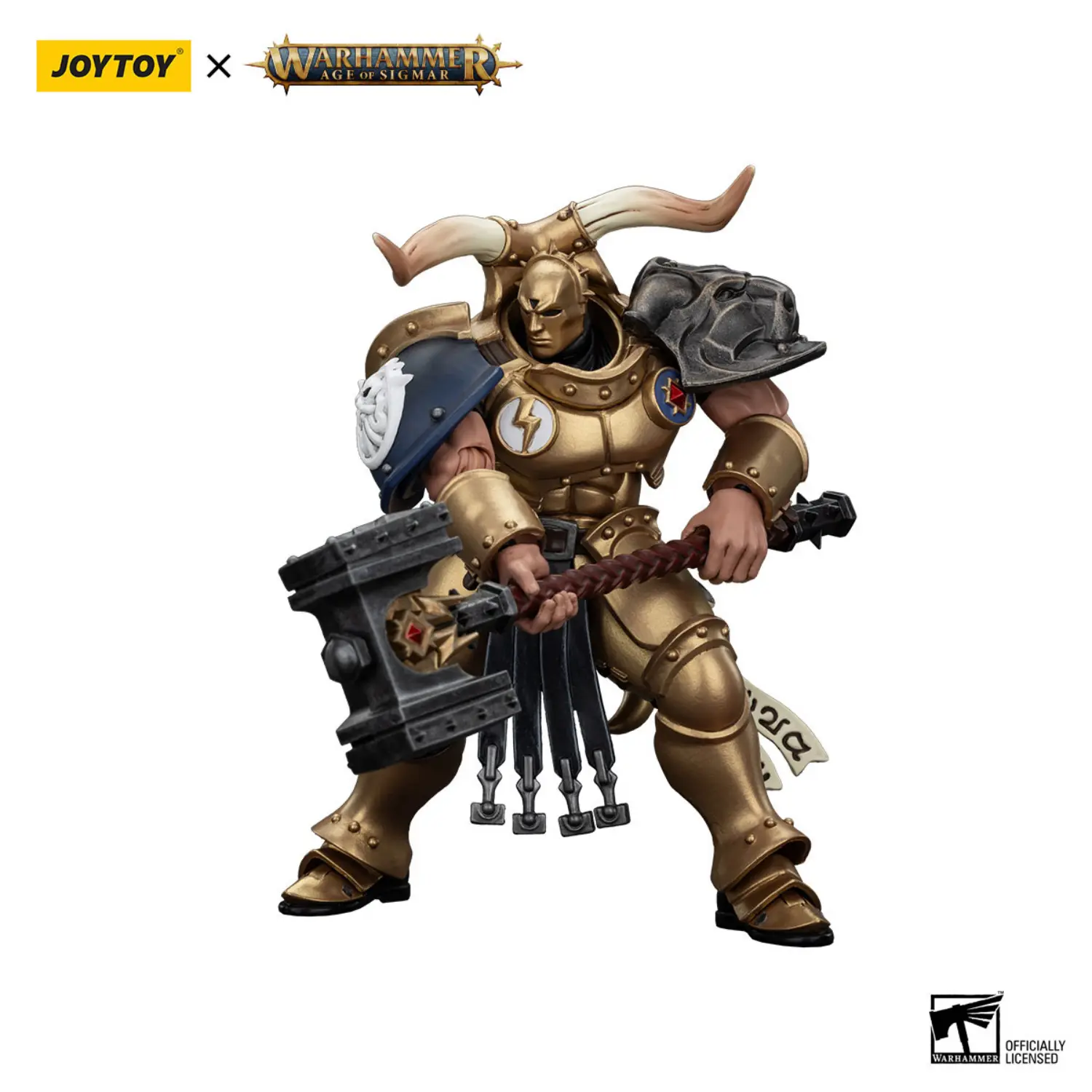 Action Figure Rostus Oxenhammer Stormcast Eternals The Blacktalons 1 18 Jotyoy Warhammer Age Of Sigmar In White Background 2