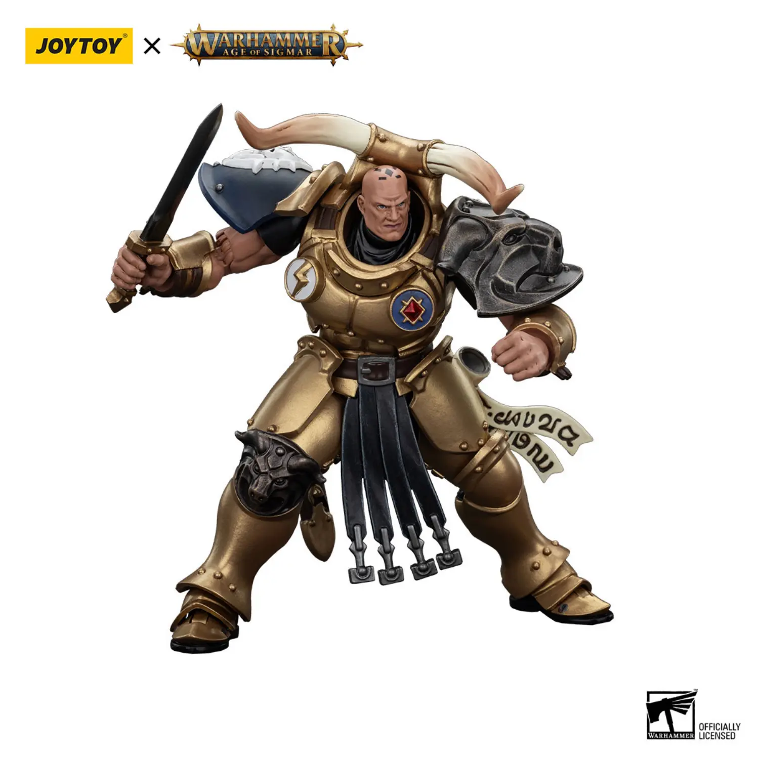 Action Figure Rostus Oxenhammer Stormcast Eternals The Blacktalons 1 18 Jotyoy Warhammer Age Of Sigmar In White Background 3