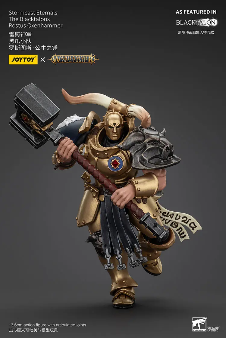 Action Figure Rostus Oxenhammer Stormcast Eternals The Blacktalons 1 18 Jotyoy Warhammer Age Of Sigmar Rectangle Image 3