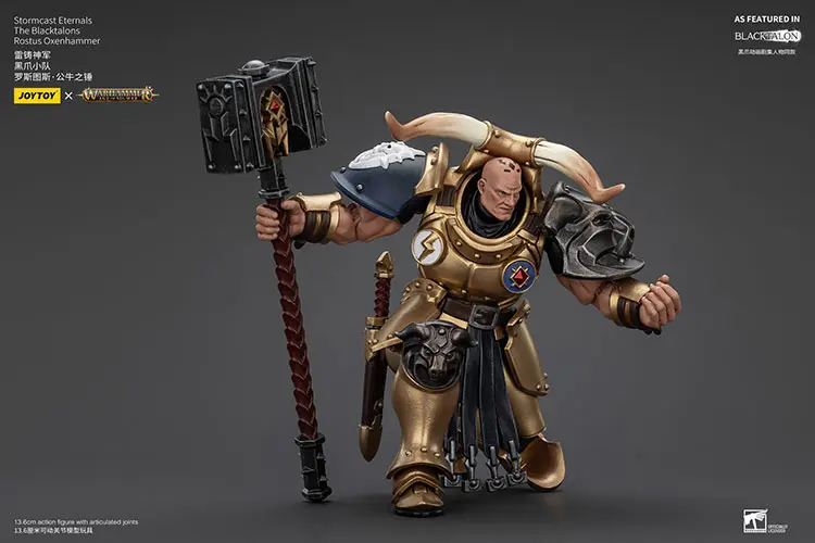 Action Figure Rostus Oxenhammer Stormcast Eternals The Blacktalons 1 18 Jotyoy Warhammer Age Of Sigmar Rectangle Image 5