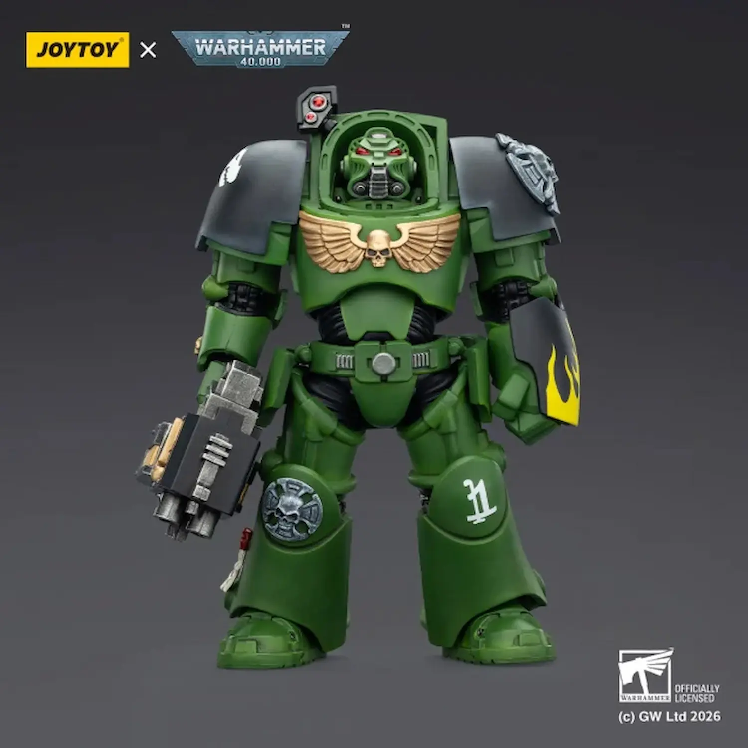 Action Figure - Salamanders Terminator 2 with Power Fist and Storm Bolter 1 18 - JOYTOY Warhammer 40K Action Figure - Salamanders Terminator 2 with Power Fist and Storm Bolter 1 18 - JOYTOY Warhammer 40K