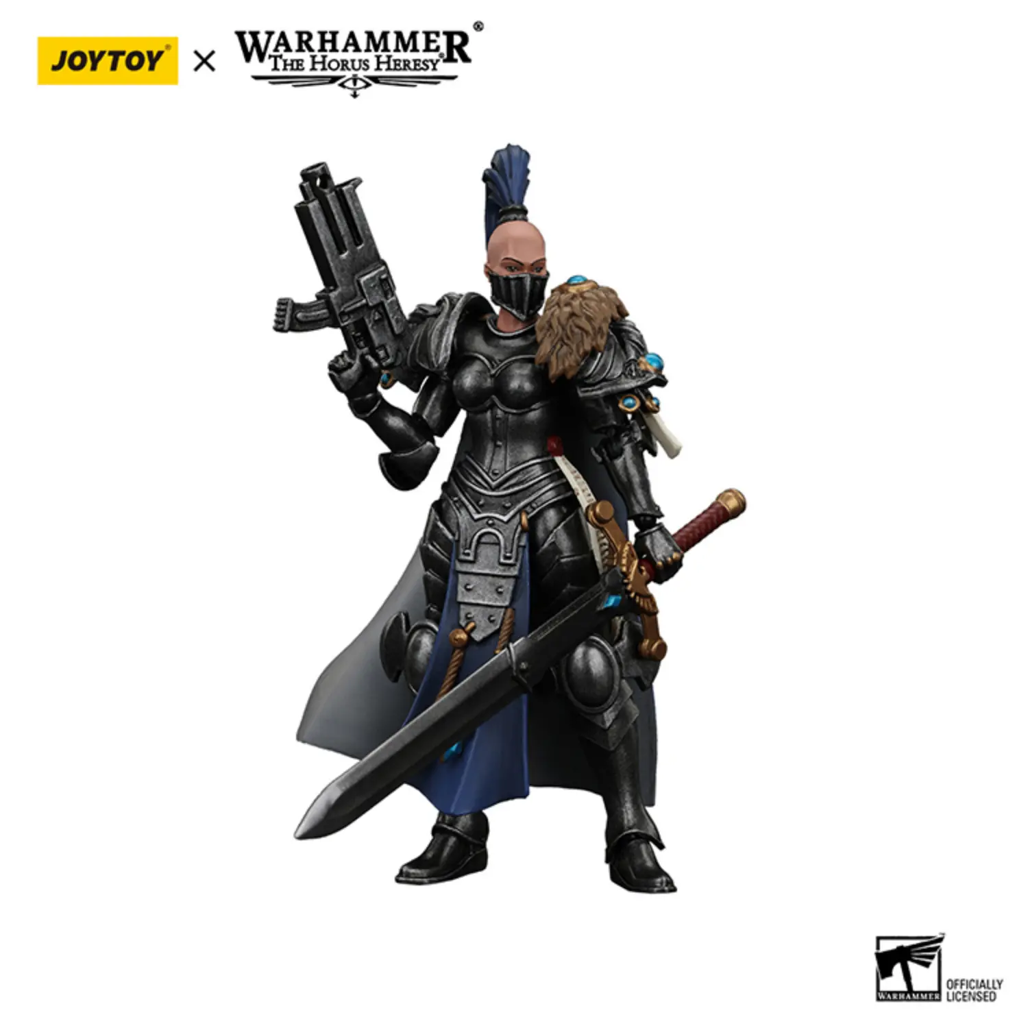 Action Figure Sisters Of Silence Argent Lynx Vigilator 1 18 Jotyoy Warhammer The Horus Heresy In White Background 2