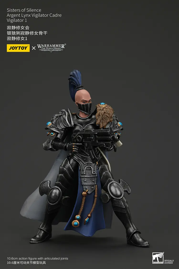 Action Figure Sisters Of Silence Argent Lynx Vigilator 1 18 Jotyoy Warhammer The Horus Heresy Rectangle Image 5