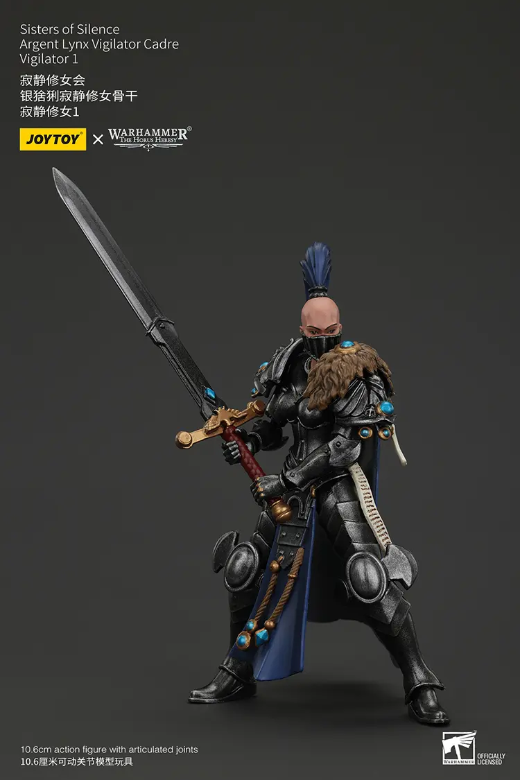 Action Figure Sisters Of Silence Argent Lynx Vigilator 1 18 Jotyoy Warhammer The Horus Heresy Rectangle Image 6