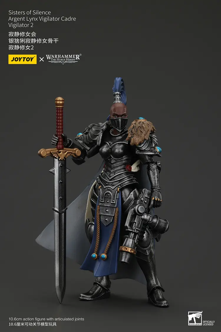 Action Figure Sisters Of Silence Argent Lynx Vigilator 2 1 18 Jotyoy Warhammer The Horus Heresy Rectangle Image 1