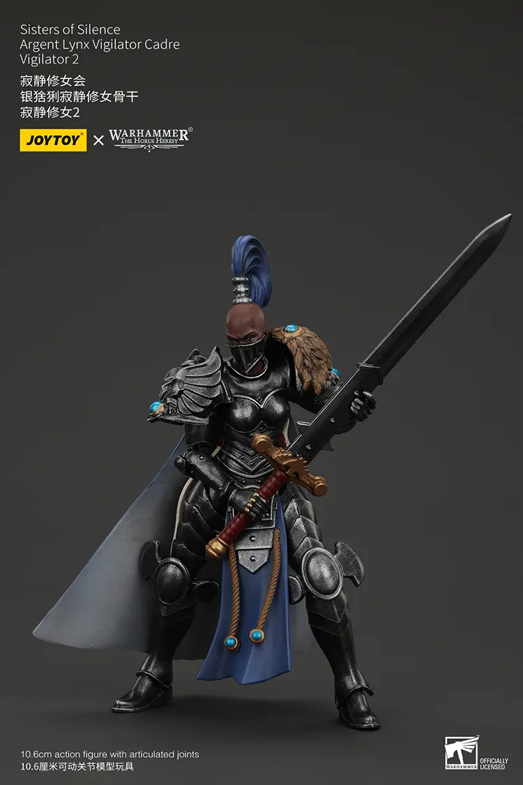 Action Figure - Sisters of Silence Argent Lynx Vigilator 2 1 18 - JOTYOY Warhammer The Horus Heresy rectangle image 7 Action Figure Sisters Of Silence Argent Lynx Vigilator 2 1 18 Jotyoy Warhammer The Horus Heresy Rectangle Image 7