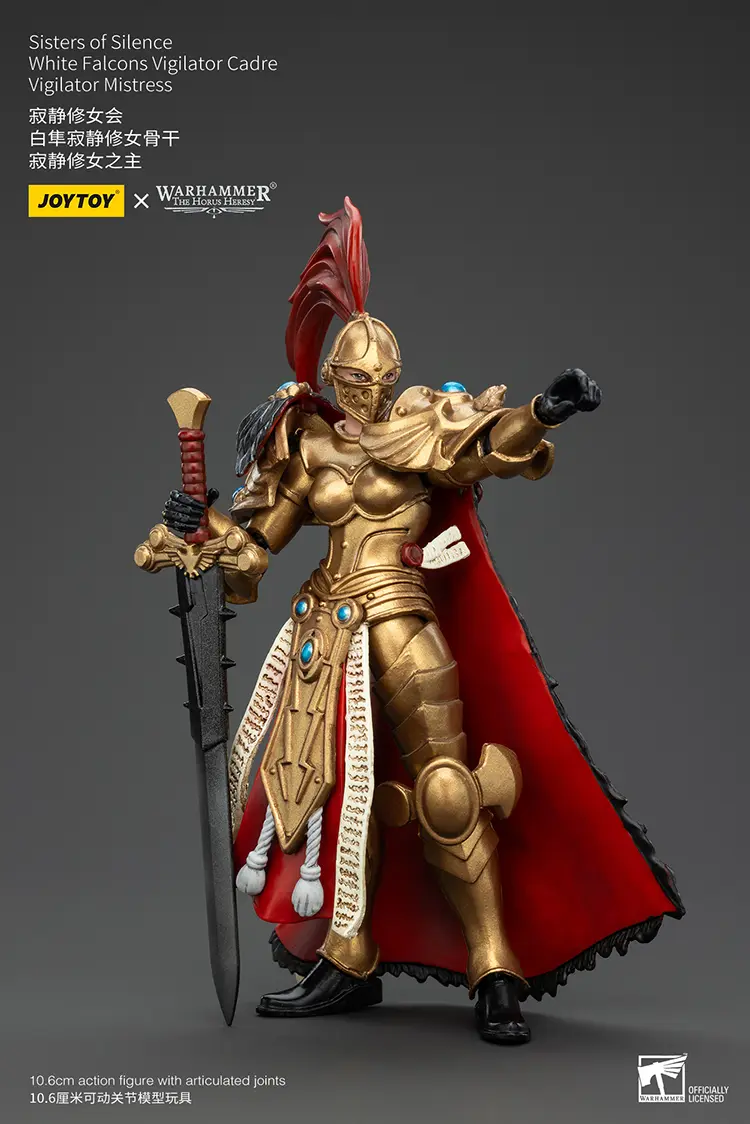 Action Figure - Sisters of Silence White Falcons Vigilator Mistress 1 18 - JOTYOY Warhammer The Horus Heresy rectangle image 3 Action Figure Sisters Of Silence White Falcons Vigilator Mistress 1 18 Jotyoy Warhammer The Horus Heresy Rectangle Image 3