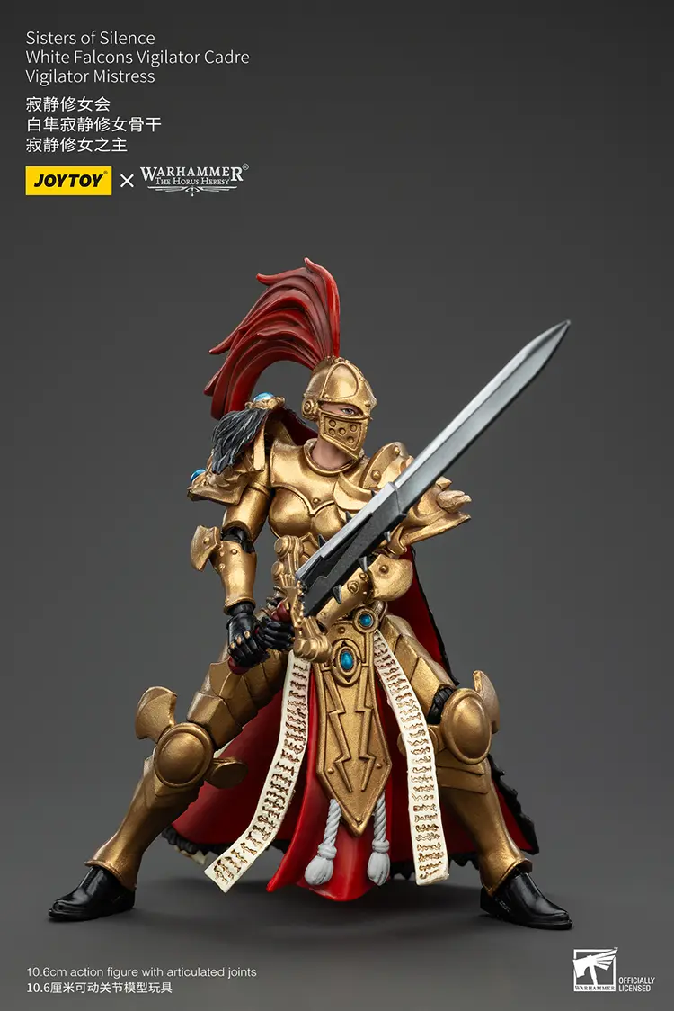 Action Figure - Sisters of Silence White Falcons Vigilator Mistress 1 18 - JOTYOY Warhammer The Horus Heresy rectangle image 5 Action Figure Sisters Of Silence White Falcons Vigilator Mistress 1 18 Jotyoy Warhammer The Horus Heresy Rectangle Image 5