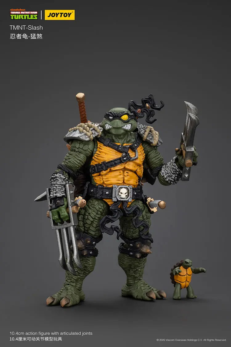 Action Figure - Slash TMNT Nickelodeon 1 18 - JOYTOY Teenage Mutant Ninja Turtles rectangle image 2 Action Figure Slash Tmnt Nickelodeon 1 18 Joytoy Teenage Mutant Ninja Turtles Rectangle Image 2
