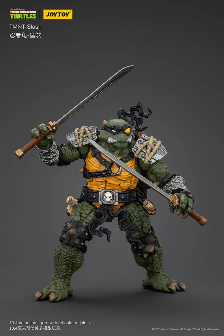 Action Figure - Slash TMNT Nickelodeon 1 18 - JOYTOY Teenage Mutant Ninja Turtles rectangle image 4 Action Figure Slash Tmnt Nickelodeon 1 18 Joytoy Teenage Mutant Ninja Turtles Rectangle Image 4