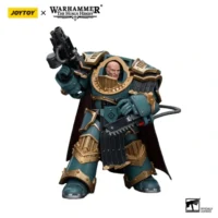 Action Figure Sons Of Horus Legion Praetor In Cataphractii Terminator Armour 1 18 Jotyoy Warhammer The Horus Heresy In White Background 3
