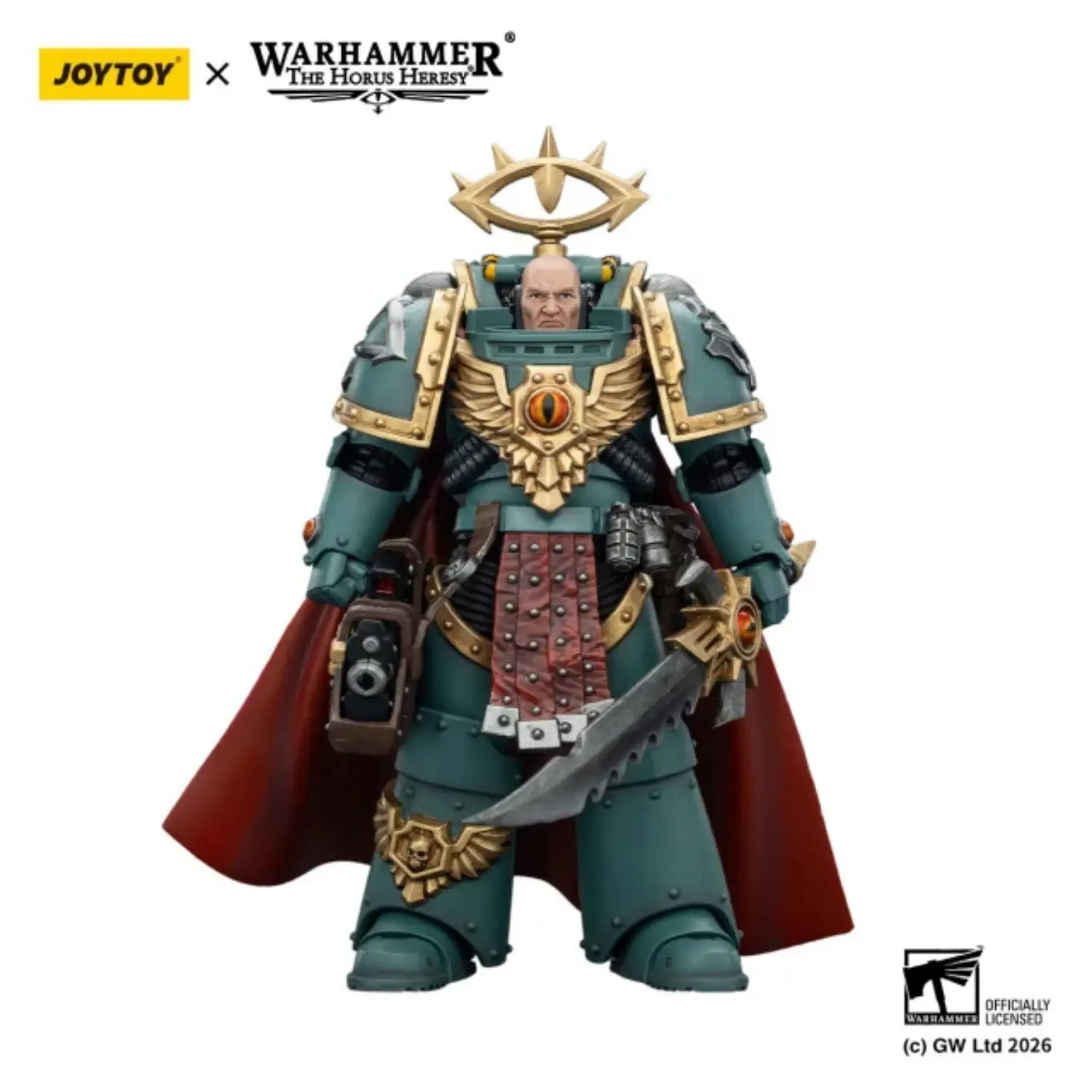 Action Figure Sons Of Horus Tybalt Marr, Captain Of The 18th Company 1 18 Jotyoy Warhammer The Horus Heresy In White Background 1