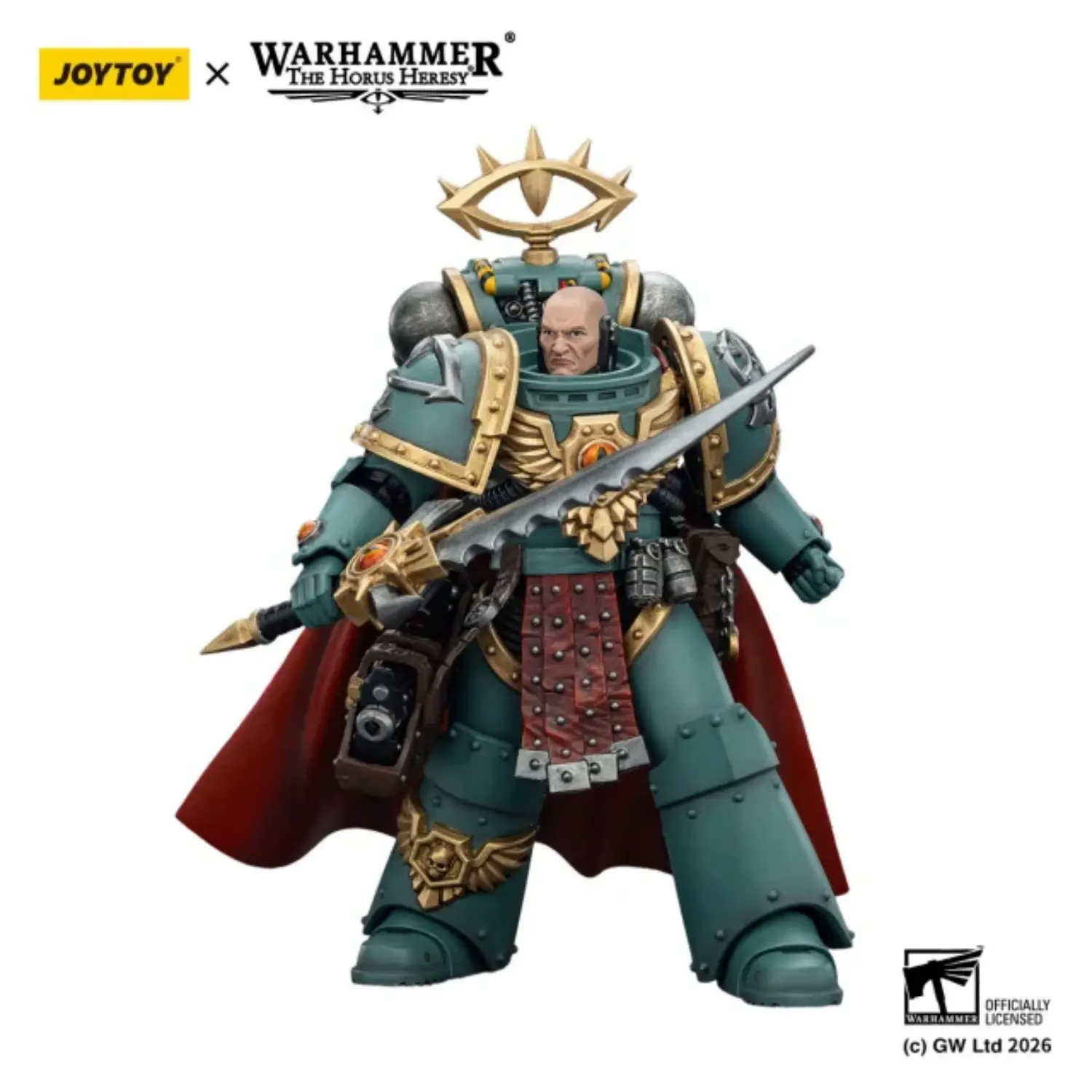 Action Figure Sons Of Horus Tybalt Marr, Captain Of The 18th Company 1 18 Jotyoy Warhammer The Horus Heresy In White Background 3