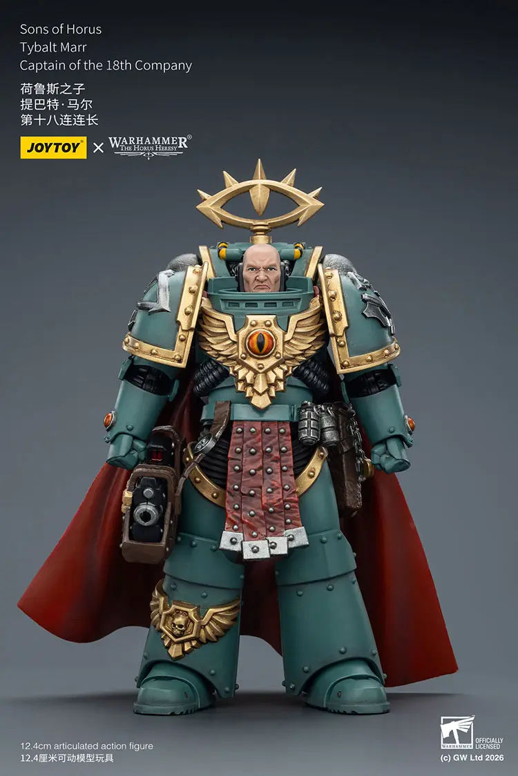 Action Figure Sons Of Horus Tybalt Marr, Captain Of The 18th Company 1 18 Jotyoy Warhammer The Horus Heresy Rectangle Image 1