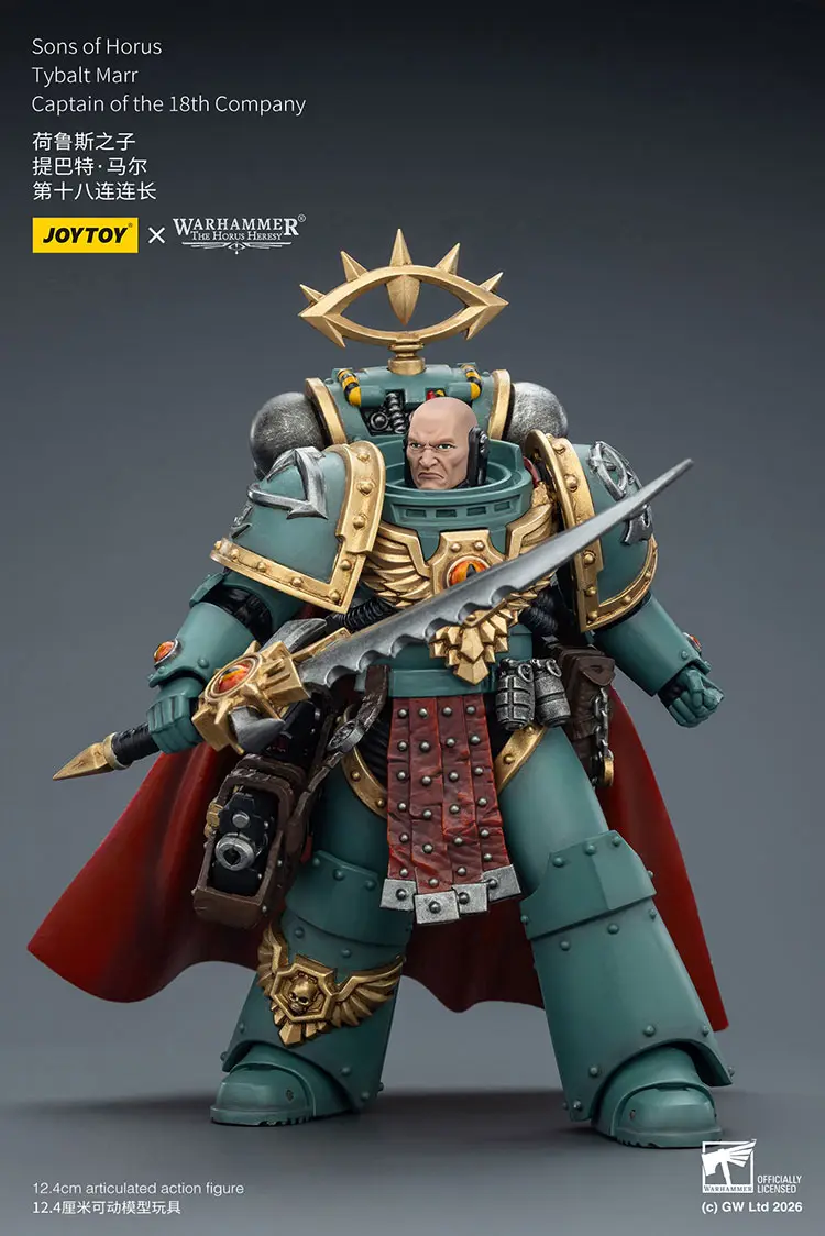 Action Figure Sons Of Horus Tybalt Marr, Captain Of The 18th Company 1 18 Jotyoy Warhammer The Horus Heresy Rectangle Image 5