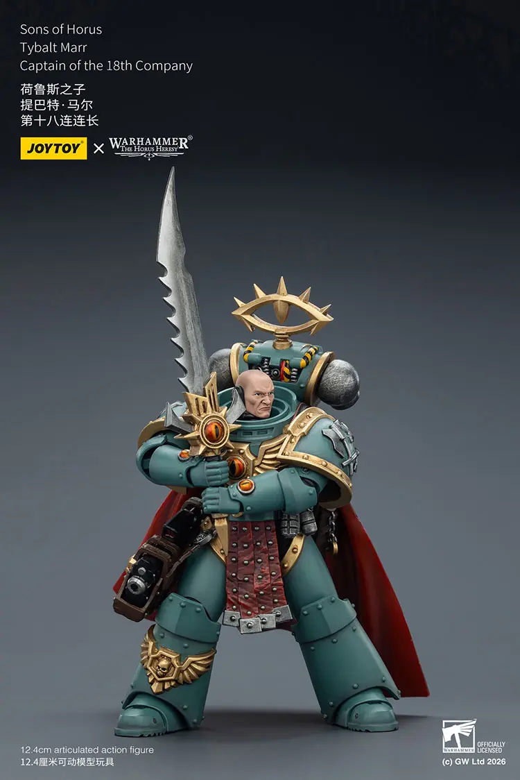 Action Figure Sons Of Horus Tybalt Marr, Captain Of The 18th Company 1 18 Jotyoy Warhammer The Horus Heresy Rectangle Image 6