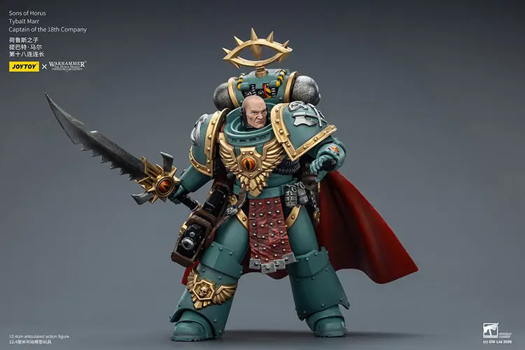 Action Figure Sons Of Horus Tybalt Marr, Captain Of The 18th Company 1 18 Jotyoy Warhammer The Horus Heresy Rectangle Image 66