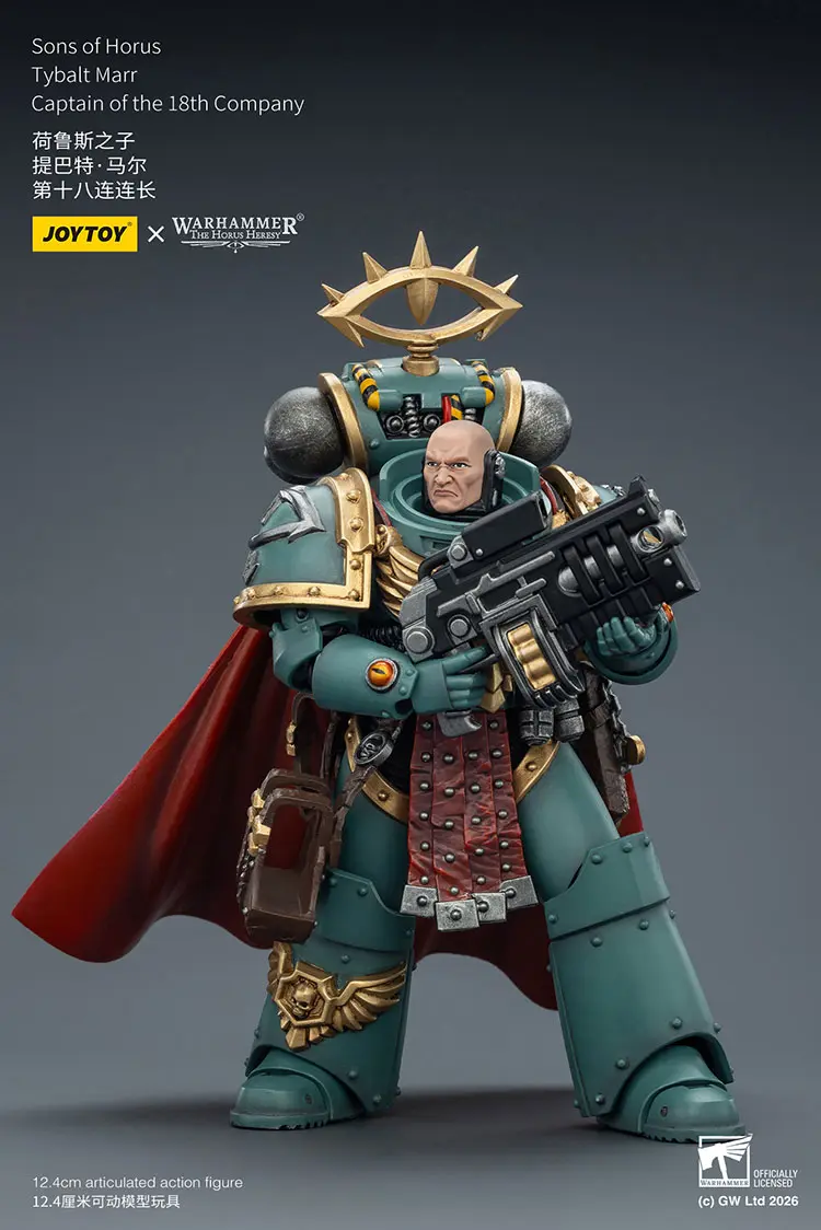 Action Figure Sons Of Horus Tybalt Marr, Captain Of The 18th Company 1 18 Jotyoy Warhammer The Horus Heresy Rectangle Image 7