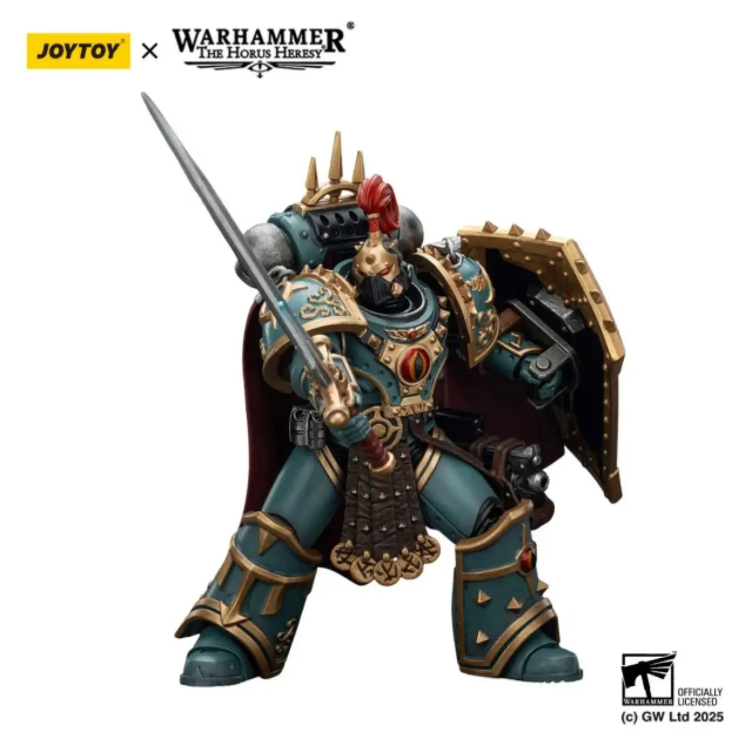 Action Figure Sons Of Horus ‘little’ Horus Aximand, Captain Of The 5th Company 1 18 Jotyoy Warhammer The Horus Heresy In White Background 3
