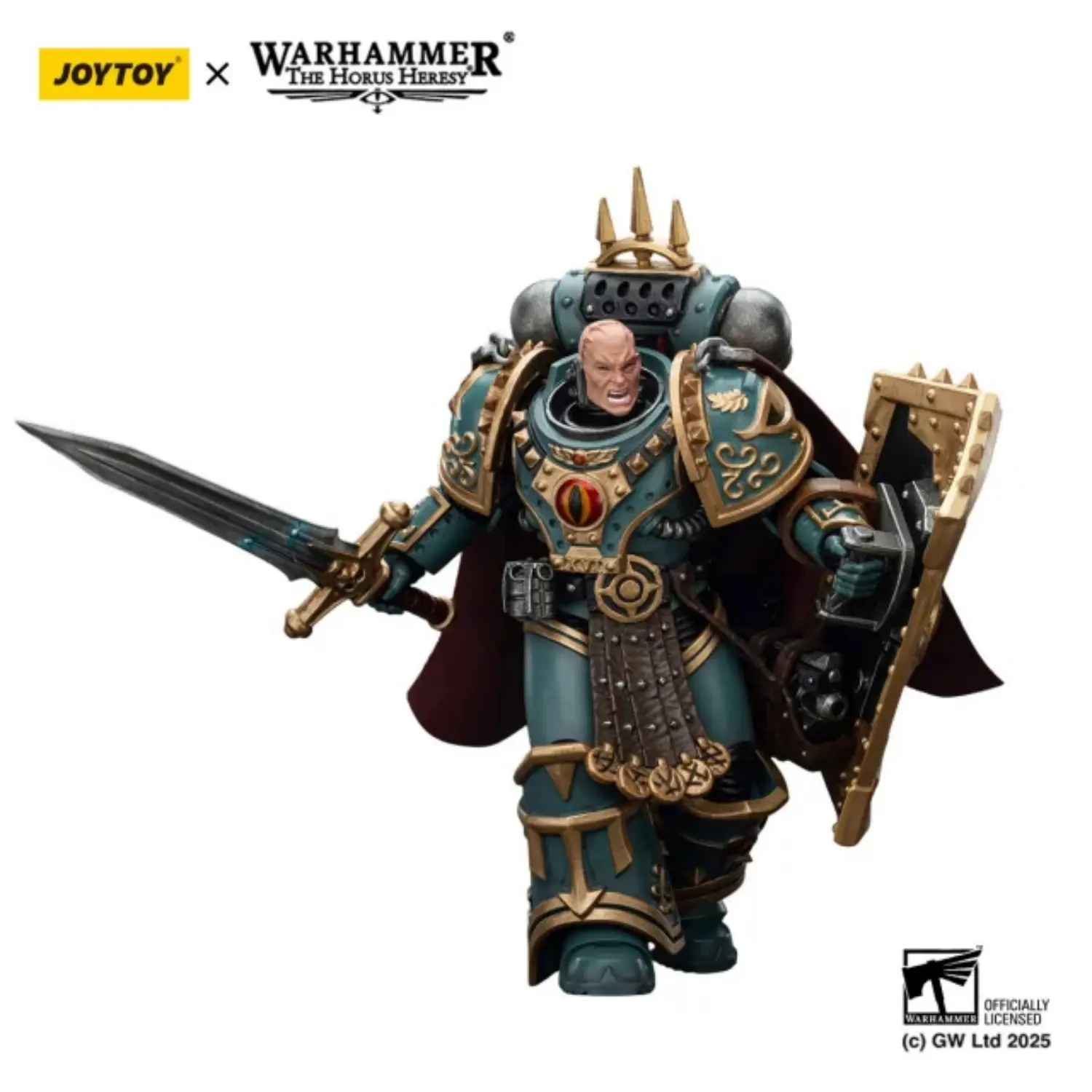 Action Figure Sons Of Horus ‘little’ Horus Aximand, Captain Of The 5th Company 1 18 Jotyoy Warhammer The Horus Heresy In White Background 4