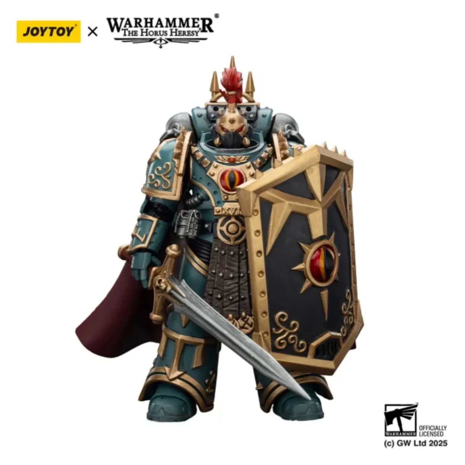 Action Figure Sons Of Horus ‘little’ Horus Aximand, Captain Of The 5th Company 1 18 Jotyoy Warhammer The Horus Heresy In White Background