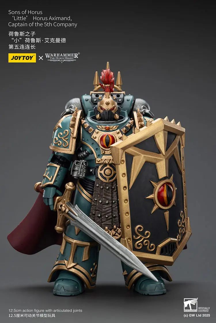 Action Figure Sons Of Horus ‘little’ Horus Aximand, Captain Of The 5th Company 1 18 Jotyoy Warhammer The Horus Heresy Rectangle Image 1