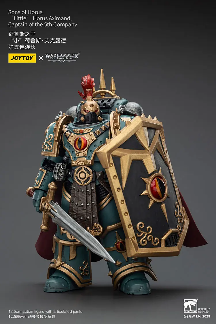 Action Figure Sons Of Horus ‘little’ Horus Aximand, Captain Of The 5th Company 1 18 Jotyoy Warhammer The Horus Heresy Rectangle Image 2