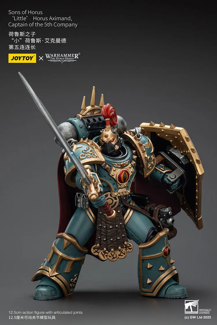 Action Figure Sons Of Horus ‘little’ Horus Aximand, Captain Of The 5th Company 1 18 Jotyoy Warhammer The Horus Heresy Rectangle Image 4