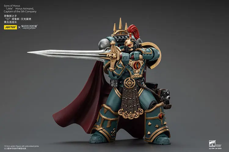 Action Figure Sons Of Horus ‘little’ Horus Aximand, Captain Of The 5th Company 1 18 Jotyoy Warhammer The Horus Heresy Rectangle Image 6