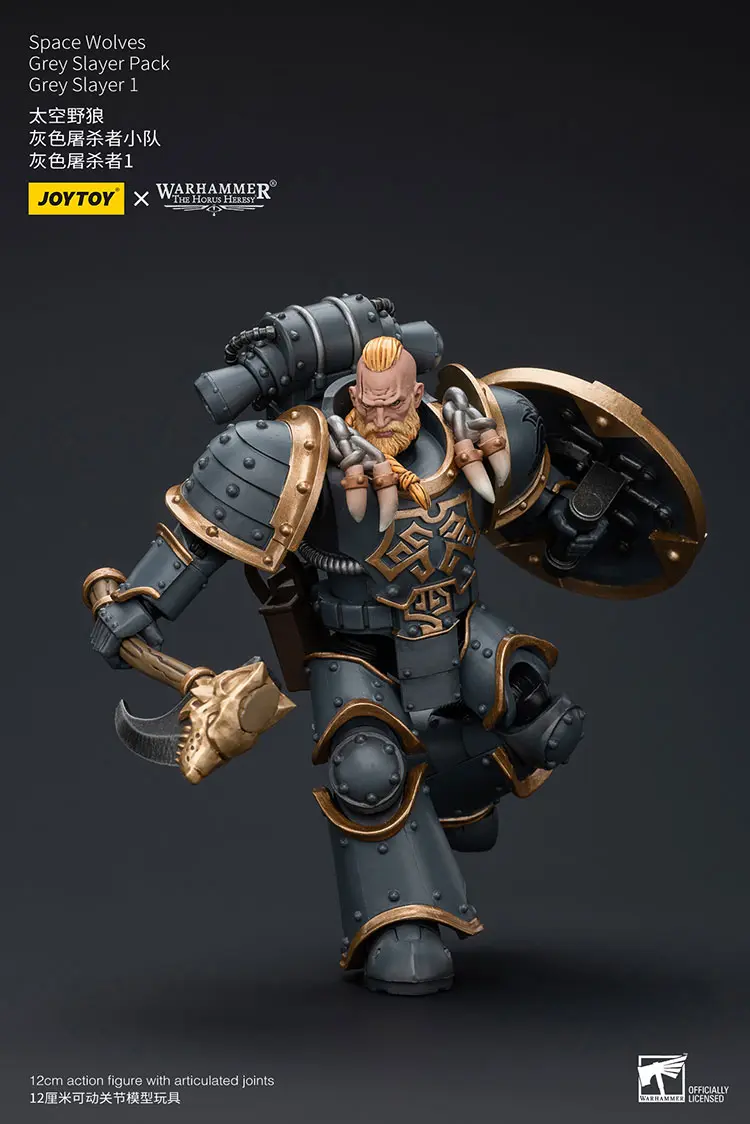 Action Figure Space Wolves Grey Slayer 1 (grey Slayer Pack) 1 18 Jotyoy Warhammer The Horus Heresy Rectangle Image 2