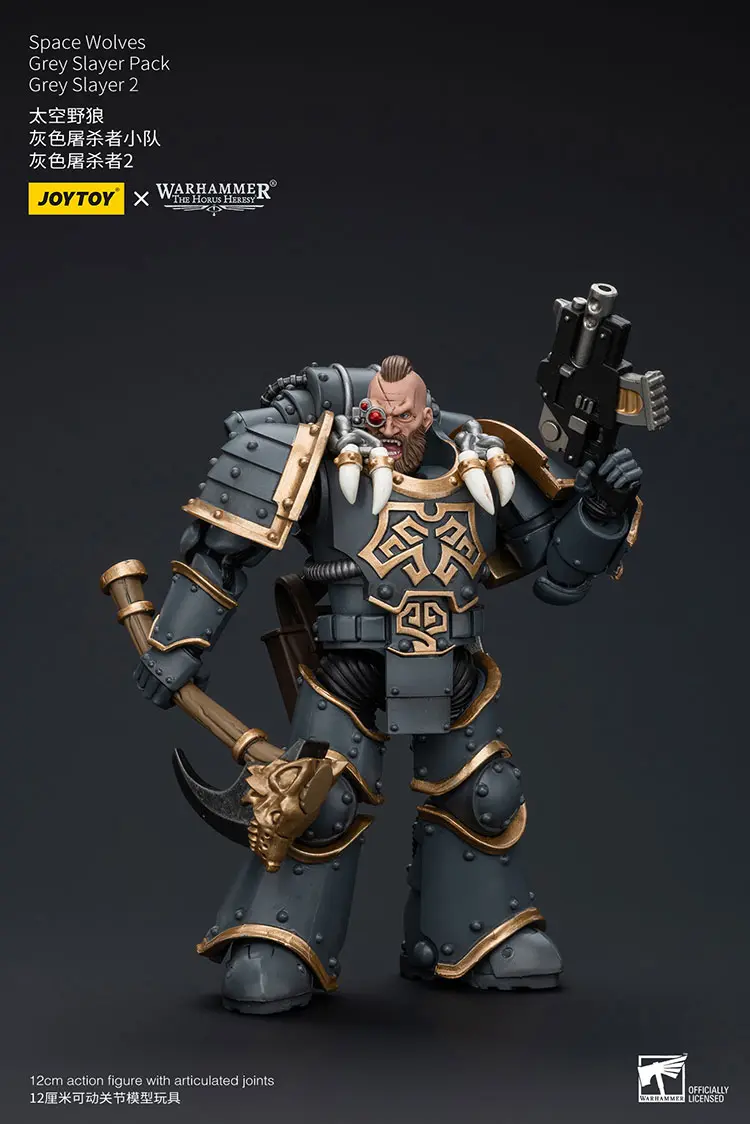 Action Figure Space Wolves Grey Slayer 2 (grey Slayer Pack) 1 18 Jotyoy Warhammer The Horus Heresy Rectangle Image 1
