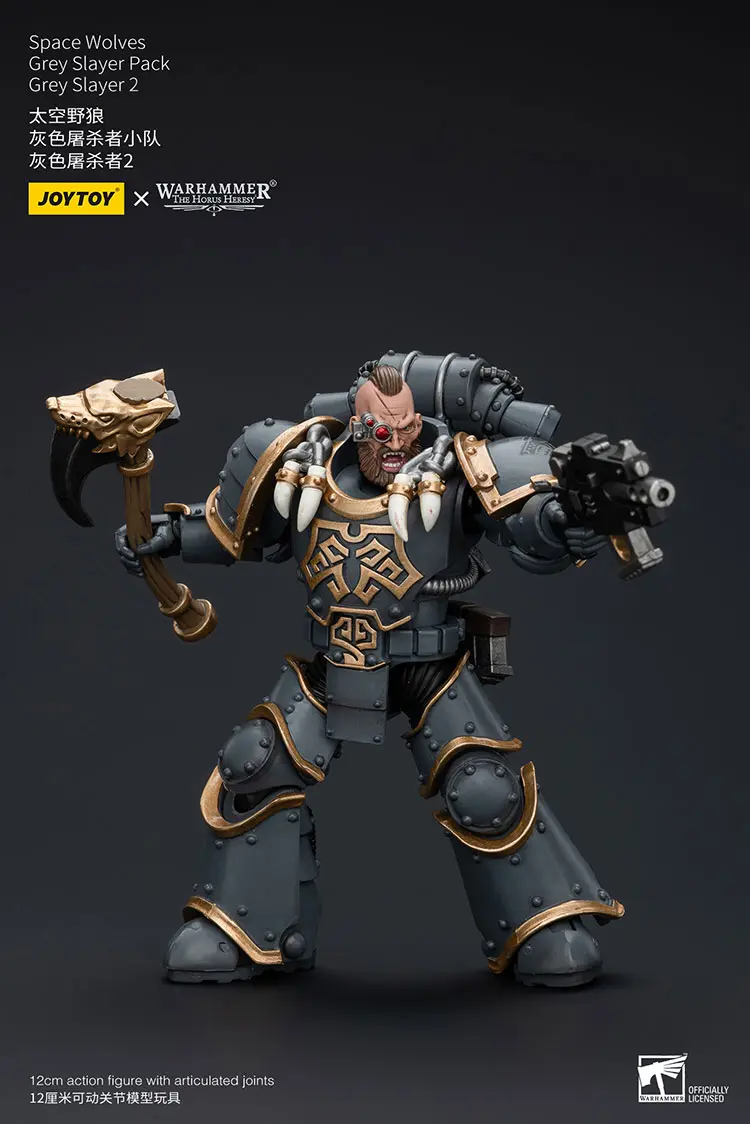 Action Figure Space Wolves Grey Slayer 2 (grey Slayer Pack) 1 18 Jotyoy Warhammer The Horus Heresy Rectangle Image 2