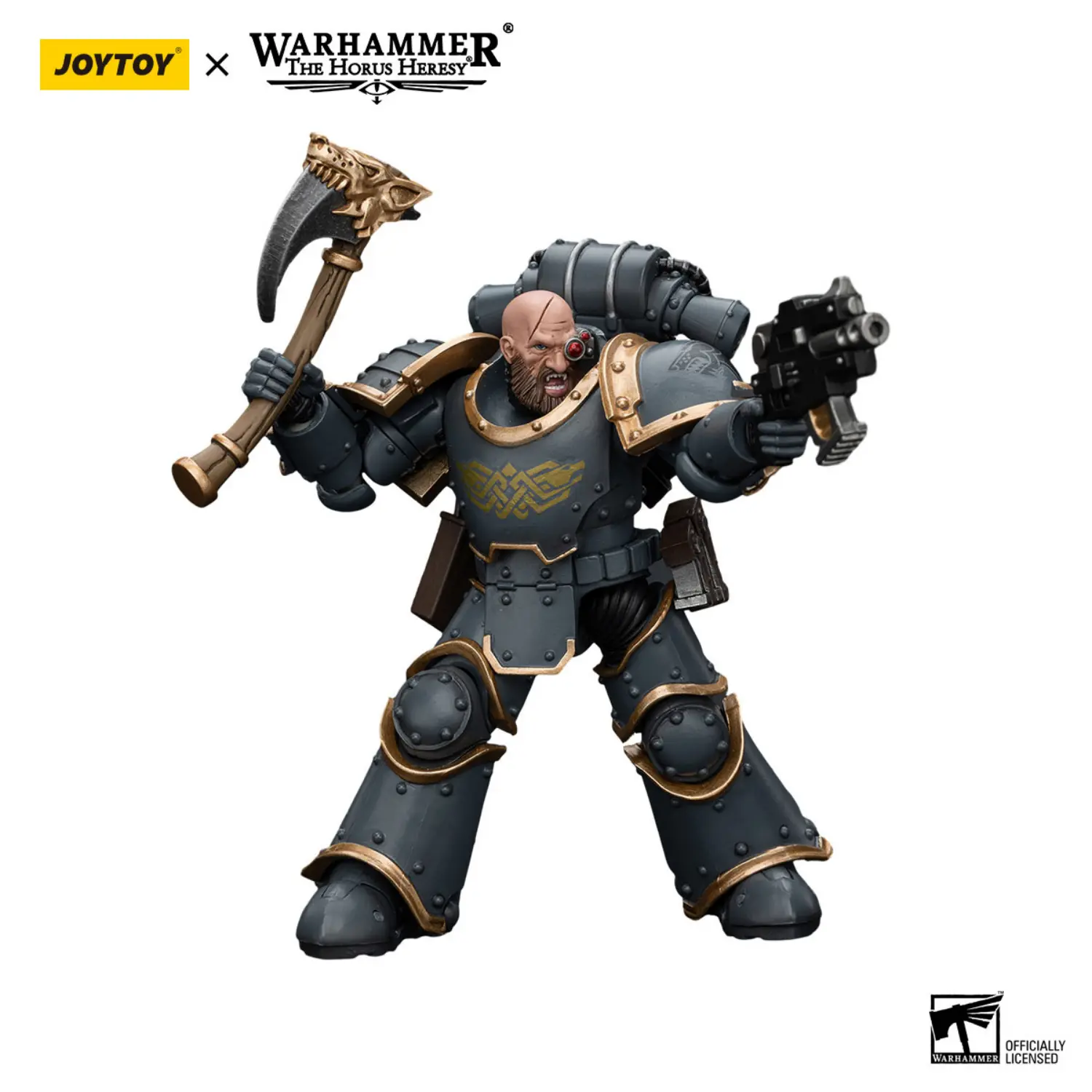 Action Figure Space Wolves Grey Slayer 3 (grey Slayer Pack) 1 18 Jotyoy Warhammer The Horus Heresy In White Background 2