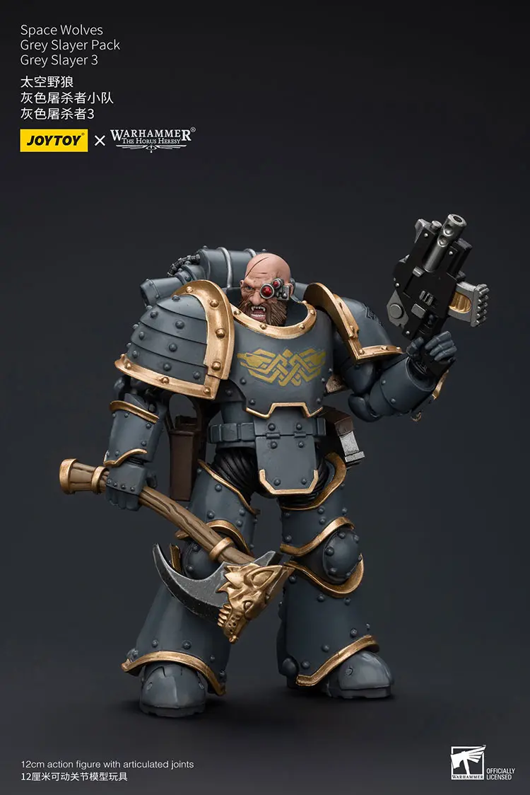 Action Figure Space Wolves Grey Slayer 3 (grey Slayer Pack) 1 18 Jotyoy Warhammer The Horus Heresy Rectangle Image 1