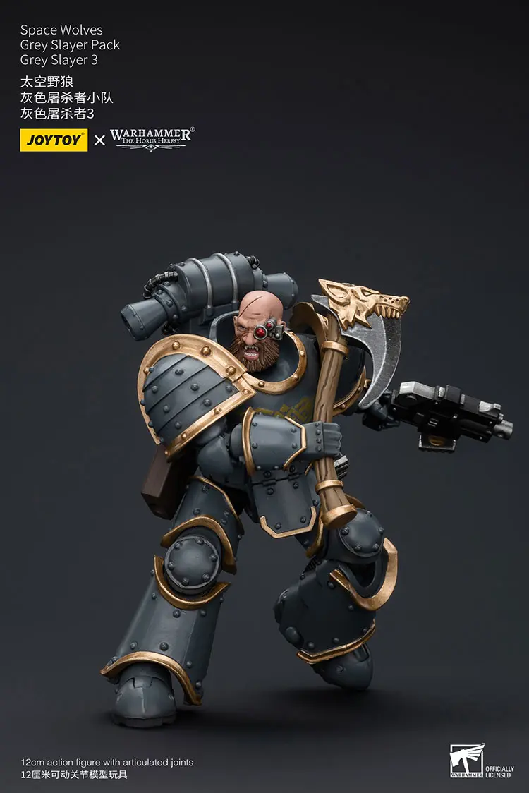 Action Figure Space Wolves Grey Slayer 3 (grey Slayer Pack) 1 18 Jotyoy Warhammer The Horus Heresy Rectangle Image 4