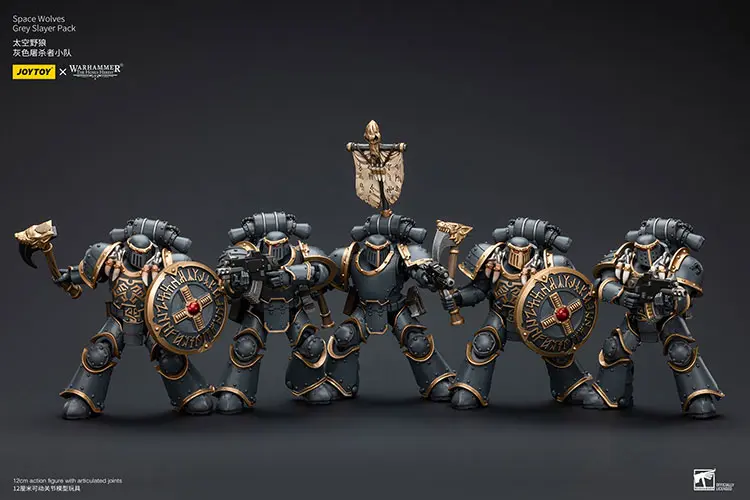 Action Figure - Space Wolves Grey Slayer Pack 1 18 - JOTYOY Warhammer The Horus Heresy rectangle image 1 Action Figure Space Wolves Grey Slayer Pack 1 18 Jotyoy Warhammer The Horus Heresy Rectangle Image 1