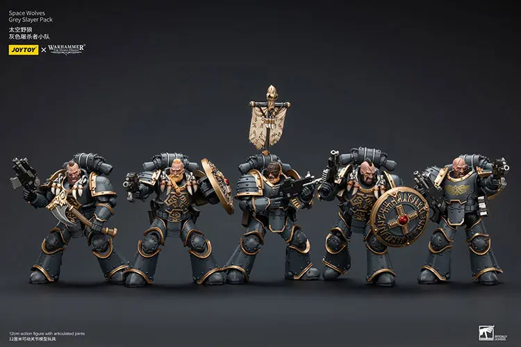 Action Figure - Space Wolves Grey Slayer Pack 1 18 - JOTYOY Warhammer The Horus Heresy rectangle image 2 Action Figure Space Wolves Grey Slayer Pack 1 18 Jotyoy Warhammer The Horus Heresy Rectangle Image 2