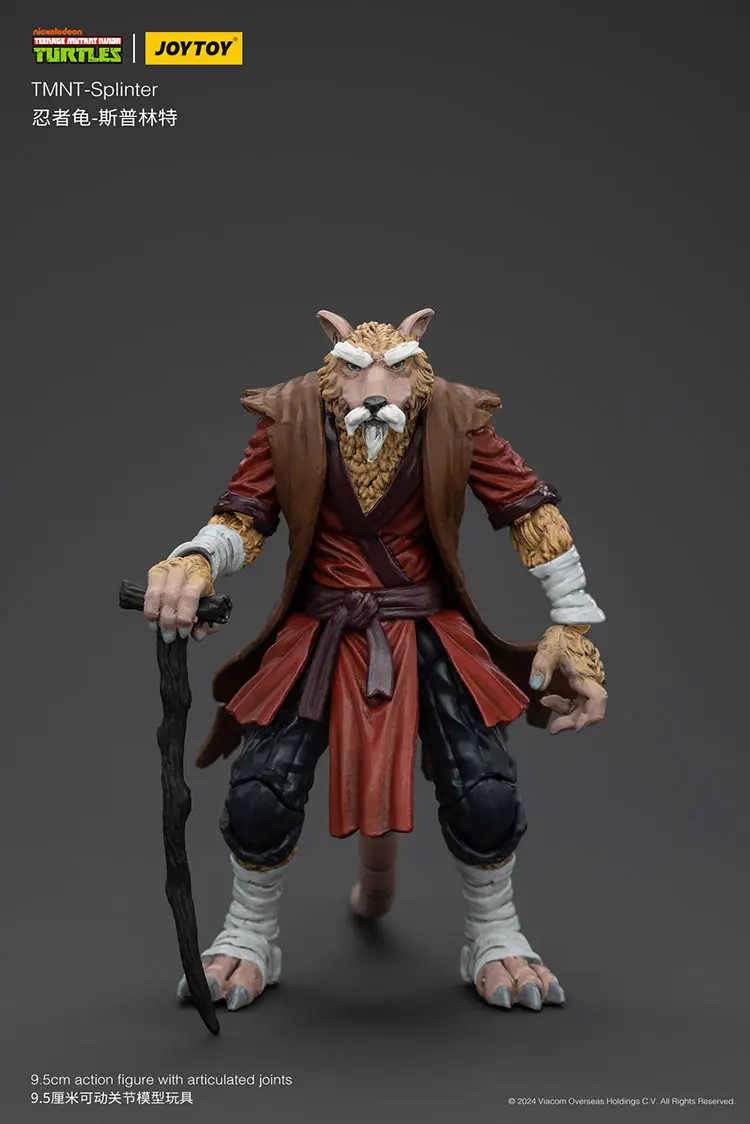 Action Figure - Splinter with Baby Turtles TMNT Nickelodeon 1 18 - JOYTOY Teenage Mutant Ninja Turtles rectangle image 1 Action Figure Splinter With Baby Turtles Tmnt Nickelodeon 1 18 Joytoy Teenage Mutant Ninja Turtles Rectangle Image 1