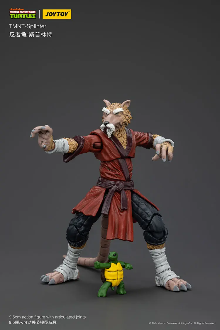 Action Figure - Splinter with Baby Turtles TMNT Nickelodeon 1 18 - JOYTOY Teenage Mutant Ninja Turtles rectangle image 10 Action Figure Splinter With Baby Turtles Tmnt Nickelodeon 1 18 Joytoy Teenage Mutant Ninja Turtles Rectangle Image 10
