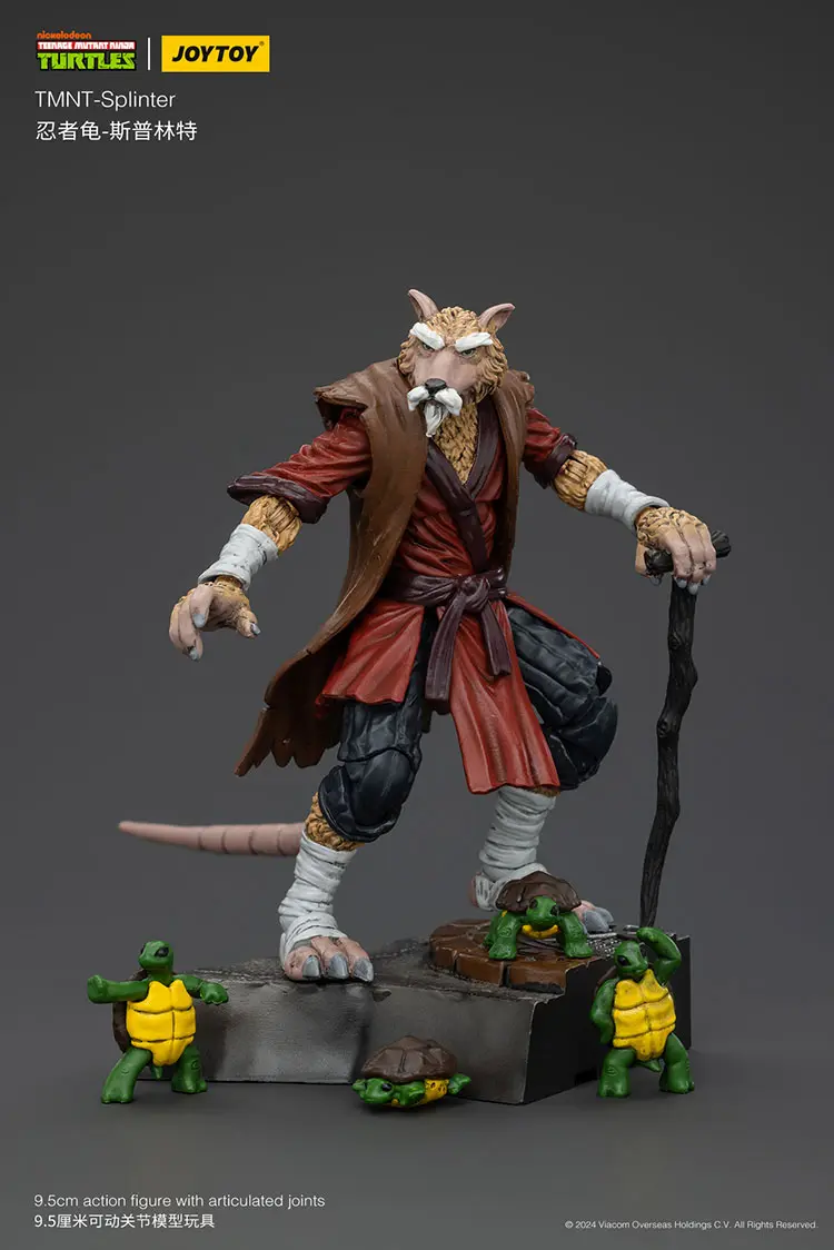 Action Figure - Splinter with Baby Turtles TMNT Nickelodeon 1 18 - JOYTOY Teenage Mutant Ninja Turtles rectangle image 11 Action Figure Splinter With Baby Turtles Tmnt Nickelodeon 1 18 Joytoy Teenage Mutant Ninja Turtles Rectangle Image 11