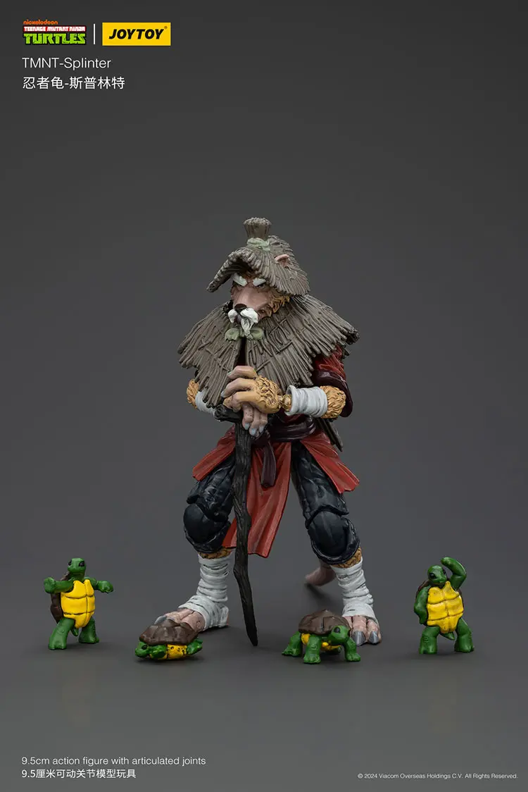 Action Figure - Splinter with Baby Turtles TMNT Nickelodeon 1 18 - JOYTOY Teenage Mutant Ninja Turtles rectangle image 9 Action Figure Splinter With Baby Turtles Tmnt Nickelodeon 1 18 Joytoy Teenage Mutant Ninja Turtles Rectangle Image 9