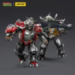 Action Figure - Super Bebop & Mighty Rocksteady TMNT Nickelodeon 1/18 - JOYTOY Teenage Mutant Ninja Turtles
