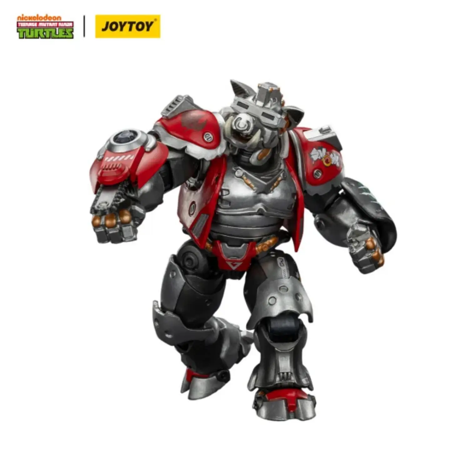 Action Figure Super Bebop Tmnt Nickelodeon 1 18 Joytoy Teenage Mutant Ninja Turtles In White Background 3