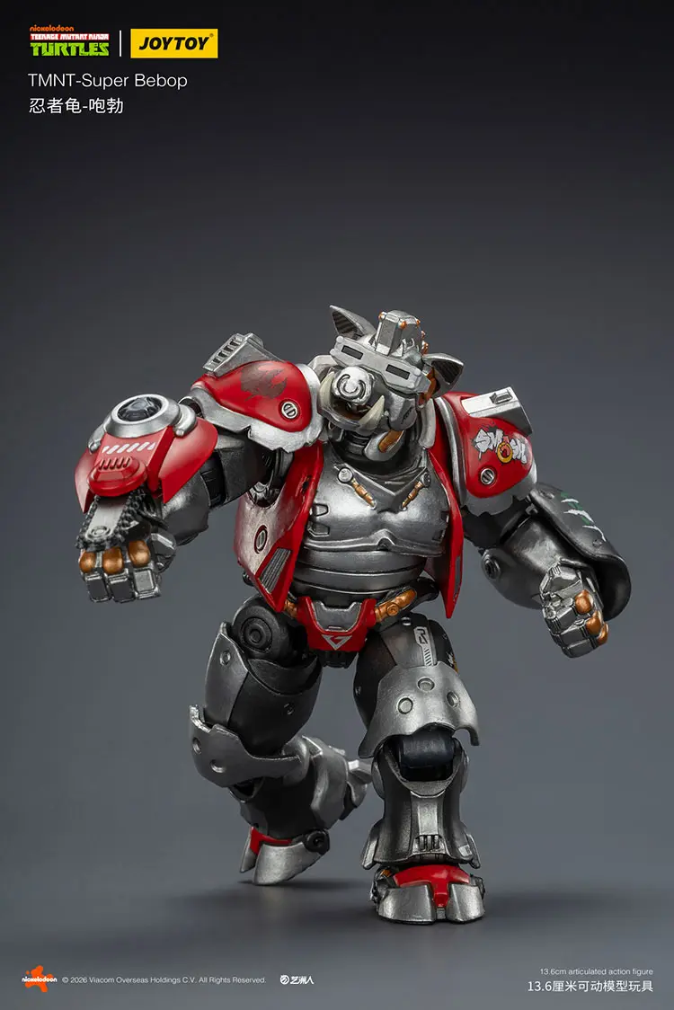 Action Figure Super Bebop Tmnt Nickelodeon 1 18 Joytoy Teenage Mutant Ninja Turtles Rectangle Image 8