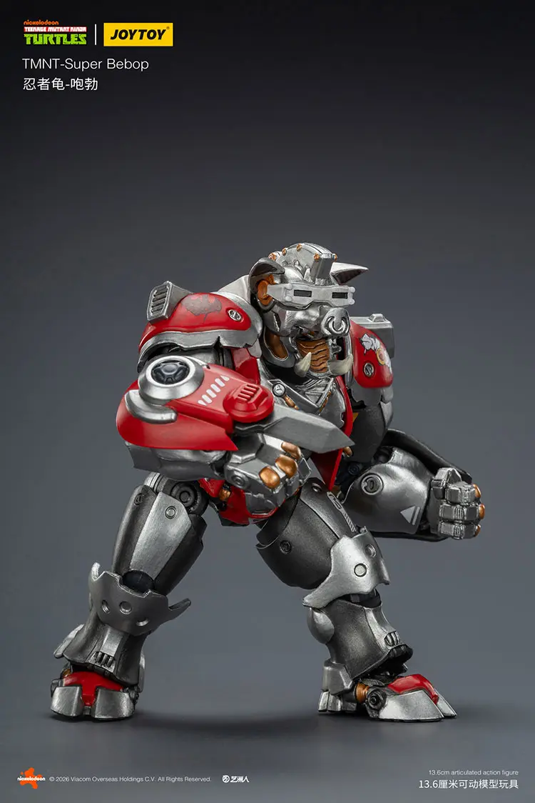 Action Figure Super Bebop Tmnt Nickelodeon 1 18 Joytoy Teenage Mutant Ninja Turtles Rectangle Image 9