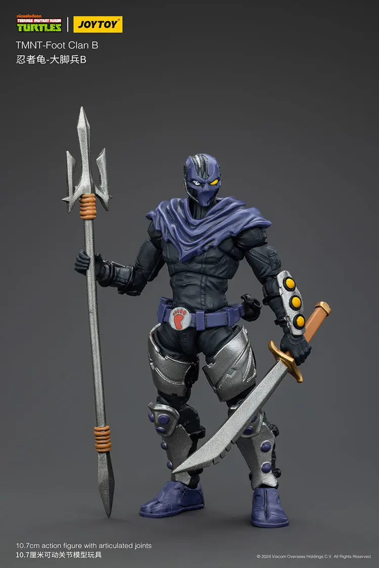 Action Figure - TMNT Foot Clan B TMNT Nickelodeon 1 18 - JOYTOY Teenage Mutant Ninja Turtles rectangle image 1 Action Figure - TMNT Foot Clan B TMNT Nickelodeon 1 18 - JOYTOY Teenage Mutant Ninja Turtles rectangle image 1