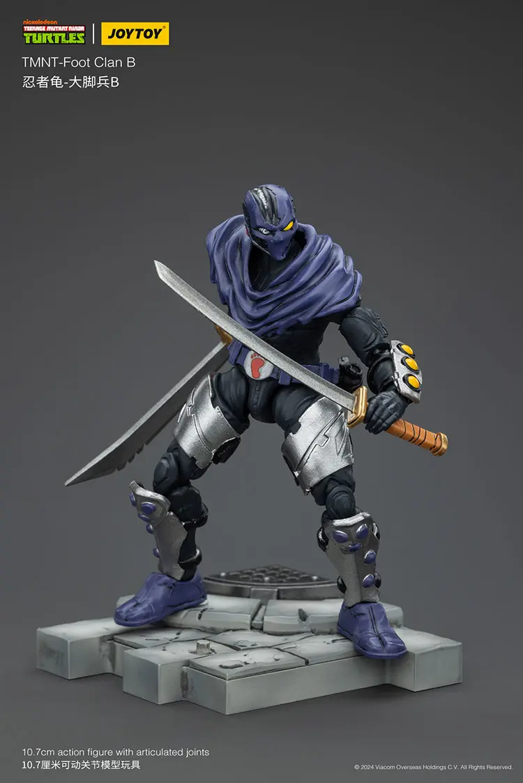 Action Figure - TMNT Foot Clan B TMNT Nickelodeon 1 18 - JOYTOY Teenage Mutant Ninja Turtles rectangle image 10 Action Figure - TMNT Foot Clan B TMNT Nickelodeon 1 18 - JOYTOY Teenage Mutant Ninja Turtles rectangle image 10